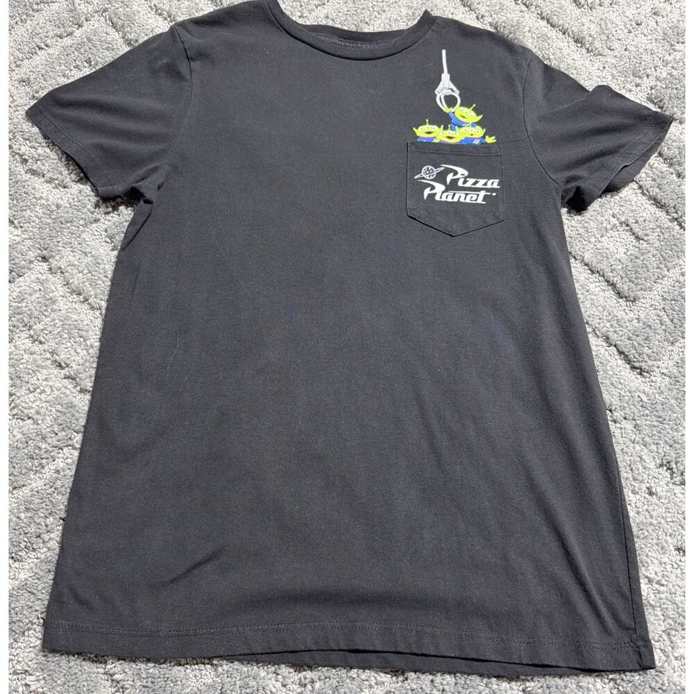 Toy Story Disney/Pixar Claw Machine Aliens T-Shirt Black With Pocket Size Small